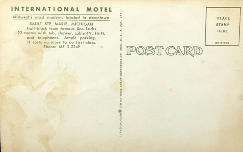 International Motel - Old Postcard (newer photo)